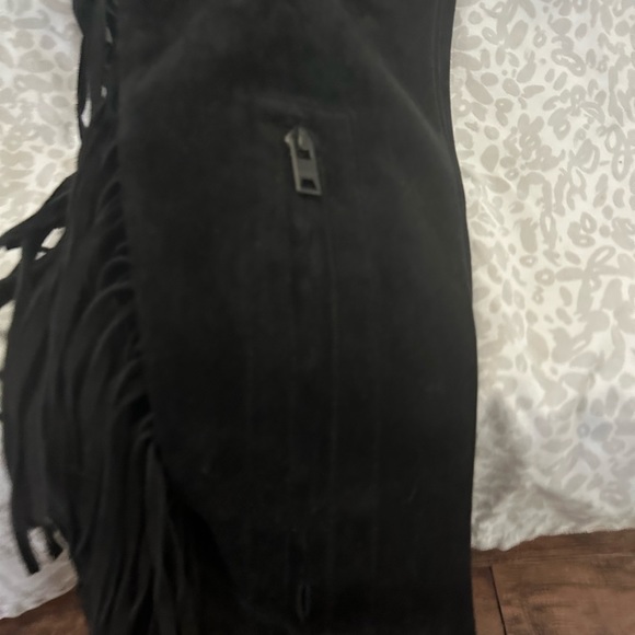 Burberry black suede fringe boots - Picture 4 of 10